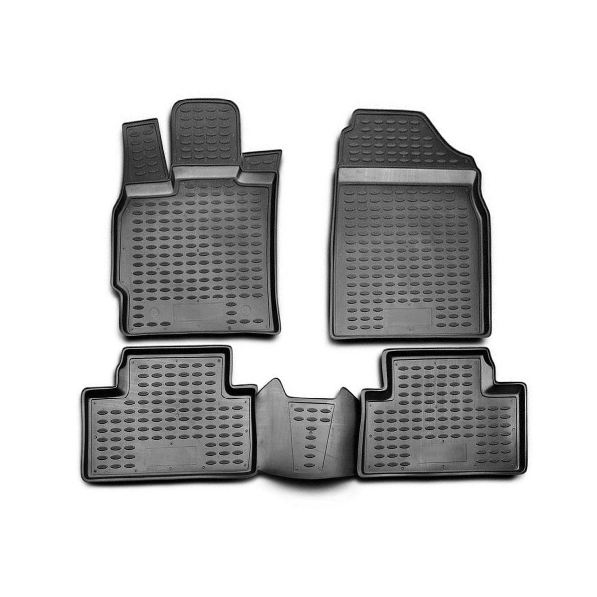 Mazda CX-7 Floor Mats - Omac - Rubber TPE 4 Pcs - Black - 2007-2009